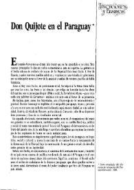 Don Quijote en el Paraguay / Augusto Roa Bastos | Biblioteca Virtual Miguel de Cervantes