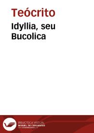 Idyllia, seu Bucolica / Teócrito. Sententiae elegiacae   Teognis. Symbola   Pseudo-Pitágoras. Disticha moralia [graece], Maximo Planude interprete   Pseudo-Catón. Sententiae septem Sapientium [I]   Septem Sapientes graeciae. Theogonia; Scutum Herculis; Opera et Dies [II]   Hesiodo [Omnia graece] | Biblioteca Virtual Miguel de Cervantes
