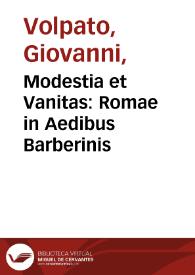 Modestia et Vanitas : Romae in Aedibus Barberinis / Leonardus da Vinci pinxit; Johannes Volpati sculp. 1770. | Biblioteca Virtual Miguel de Cervantes