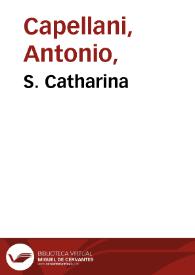 S. Catharina / Correggio pinxit; Ant. Capellan sculp. Romae 1772. | Biblioteca Virtual Miguel de Cervantes