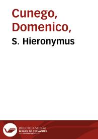 S. Hieronymus / Guido Reni pinxit, Dom. Cunego sculpsit Romae 1769. | Biblioteca Virtual Miguel de Cervantes