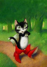 Ilustraciones para "Le chat botté" / Ulises Wensell | Biblioteca Virtual Miguel de Cervantes