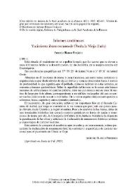 Informes académicos. Yacimiento ibero-romano de Úbeda la Vieja (Jaén) / Antonio Blanco Freijeiro | Biblioteca Virtual Miguel de Cervantes