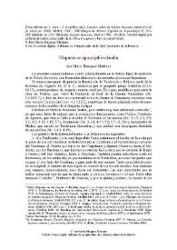 Hispania en época julio-claudia / José María Blázquez Martínez | Biblioteca Virtual Miguel de Cervantes