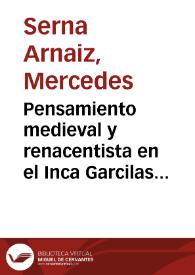 Pensamiento medieval y renacentista en el Inca Garcilaso de la Vega / Mercedes Serna | Biblioteca Virtual Miguel de Cervantes
