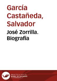 José Zorrilla. Biografía / Salvador García Castañeda | Biblioteca Virtual Miguel de Cervantes