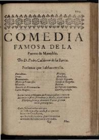 La puente de Mantible | Biblioteca Virtual Miguel de Cervantes