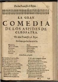 Los áspides de Cleopatra | Biblioteca Virtual Miguel de Cervantes