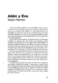 Adán y Eva / Sergio Ramírez | Biblioteca Virtual Miguel de Cervantes
