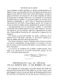 Proposición del Sr. Mélida en la sesión del 18 de enero de 1918 / José Ramón Mélida y Alinari | Biblioteca Virtual Miguel de Cervantes