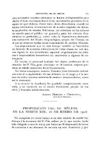 Proposición del Sr. Mélida en la sesión del 18 de enero de 1918 / José Ramón Mélida y Alinari | Biblioteca Virtual Miguel de Cervantes