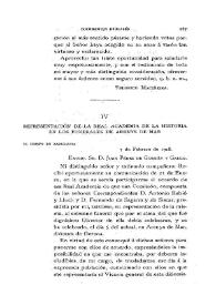 Representación de la Real Academia de la Historia en los funerales de Arenys de Mar | Biblioteca Virtual Miguel de Cervantes