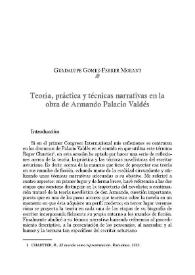 Teoría, práctica y técnica narrativas en la obra de Armando Palacio Valdés / Guadalupe Gómez-Ferrer Morant | Biblioteca Virtual Miguel de Cervantes