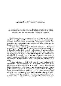 La organización agraria tradicional en la obra asturiana de Armando Palacio Valdés / Alberto José Rodríguez-Felgeroso | Biblioteca Virtual Miguel de Cervantes