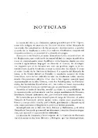 Noticias. Boletín de la Real Academia de la Historia, tomo 74 (enero 1919). Cuaderno I / V.L.R. | Biblioteca Virtual Miguel de Cervantes