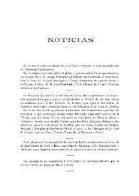 Noticias. Boletín de la Real Academia de la Historia, tomo 74 (febrero 1919). Cuaderno II | Biblioteca Virtual Miguel de Cervantes