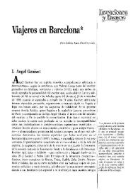 Viajeros en Barcelona (I) / Adolfo Sotelo Vázquez | Biblioteca Virtual Miguel de Cervantes