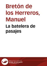 La batelera de pasajes | Biblioteca Virtual Miguel de Cervantes