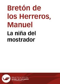 La niña del mostrador | Biblioteca Virtual Miguel de Cervantes