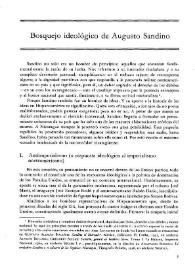Bosquejo ideológico de Augusto Sandino / Jorge Eduardo Arellano | Biblioteca Virtual Miguel de Cervantes