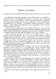 Sartre y la moral / Blas Matamoro | Biblioteca Virtual Miguel de Cervantes