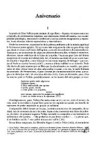 Aniversario / Luis Monguió | Biblioteca Virtual Miguel de Cervantes