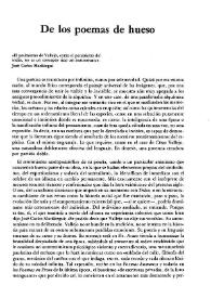 De los poemas de hueso / Manuel Ruano | Biblioteca Virtual Miguel de Cervantes