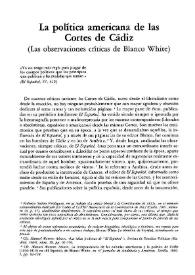 La política americana de las Cortes de Cádiz (Las observaciones críticas de Blanco White) / Manuel Moreno Alonso | Biblioteca Virtual Miguel de Cervantes