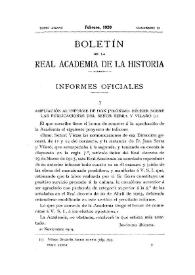 Ampliación al informe de D. Jerónimo Bécker sobre las publicaciones del señor Serra y Vilaró / Jerónimo Bécker | Biblioteca Virtual Miguel de Cervantes