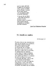 Un destello un temblor / José Agustín Goytisolo | Biblioteca Virtual Miguel de Cervantes