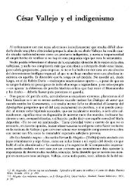 César Vallejo y el indigenismo / Luis Sáinz de Medrano | Biblioteca Virtual Miguel de Cervantes