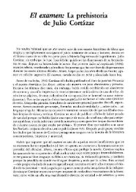 "El examen": La prehistoria de Julio Cortázar / Luis García Martín | Biblioteca Virtual Miguel de Cervantes