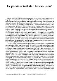 La poesía actual de Horacio Salas / Rodolfo Alonso | Biblioteca Virtual Miguel de Cervantes