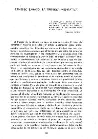 Ernesto Sábato: la tristeza meditativa / Francisco J. Satue | Biblioteca Virtual Miguel de Cervantes