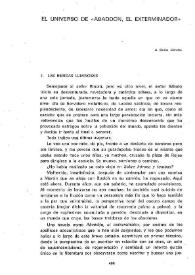 El universo de "Abadón, el exterminador" / Carlos Catania | Biblioteca Virtual Miguel de Cervantes