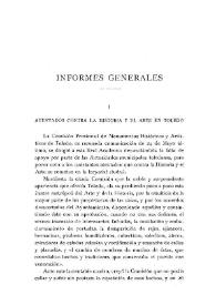Atentados contra la Historia y el Arte en Toledo / Jerónimo Becker | Biblioteca Virtual Miguel de Cervantes