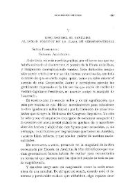Discurso del Sr. Levillier al tomar posesión de la plaza de Correspondiente / Roberto Levillier | Biblioteca Virtual Miguel de Cervantes