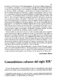 Costumbristas cubanos del siglo XIX / Carmen Bravo-Villasante | Biblioteca Virtual Miguel de Cervantes