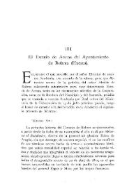 El Escudo de Armas del Ayuntamiento de Robres (Huesca) / Vicente Castañeda | Biblioteca Virtual Miguel de Cervantes