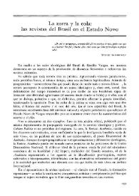 La zorra y la cola: las revistas de Brasil en el Estado Novo / Raúl Antelo | Biblioteca Virtual Miguel de Cervantes