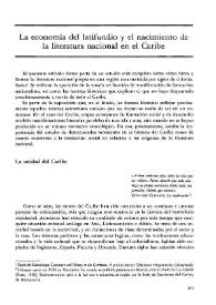 La economía del latifundio y el nacimiento de la literatura nacional en el Caribe / Roberta Salper | Biblioteca Virtual Miguel de Cervantes