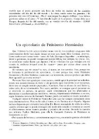 Un epistolario de Felisberto Hernández / Juan Quintana | Biblioteca Virtual Miguel de Cervantes