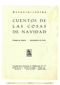 Cuentos de las cosas de Navidad / Antoniorrobles, con notas y correcciones manuscritas del propio autor; portada de Alonso; ilustraciones de Durán | Biblioteca Virtual Miguel de Cervantes