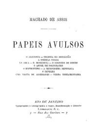 Papéis avulsos / Machado de Assis | Biblioteca Virtual Miguel de Cervantes
