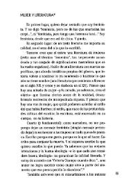 Mujer y literatura / Graciela Cabal | Biblioteca Virtual Miguel de Cervantes