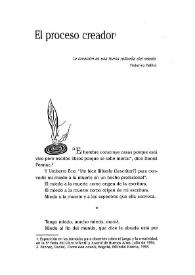 El proceso creador / Graciela Cabal | Biblioteca Virtual Miguel de Cervantes