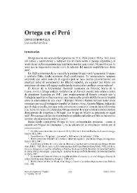 Ortega en el Perú | Biblioteca Virtual Miguel de Cervantes