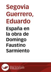 España en la obra de Domingo Faustino Sarmiento | Biblioteca Virtual Miguel de Cervantes