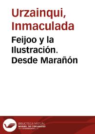 Feijoo y la Ilustración. Desde Marañón | Biblioteca Virtual Miguel de Cervantes