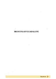 Medicina en Guadalupe / José Ignacio de Arana Amurrio | Biblioteca Virtual Miguel de Cervantes